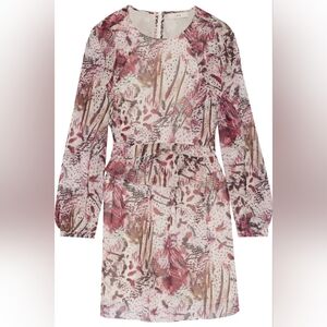 IRO All Silk Deylfe Dress With Layered Silk Ruffle Accents